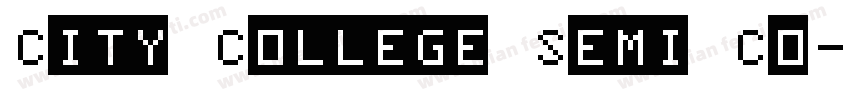 City College Semi Co字体转换